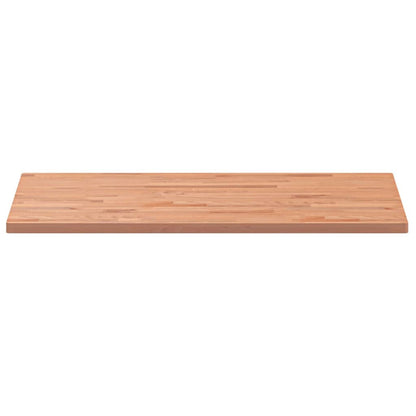 Table Top 100x60x2.5 cm Rectangular Solid Wood Beech