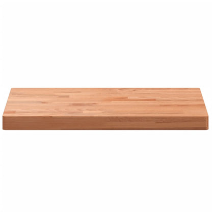 Table Top 80x40x4 cm Rectangular Solid Wood Beech