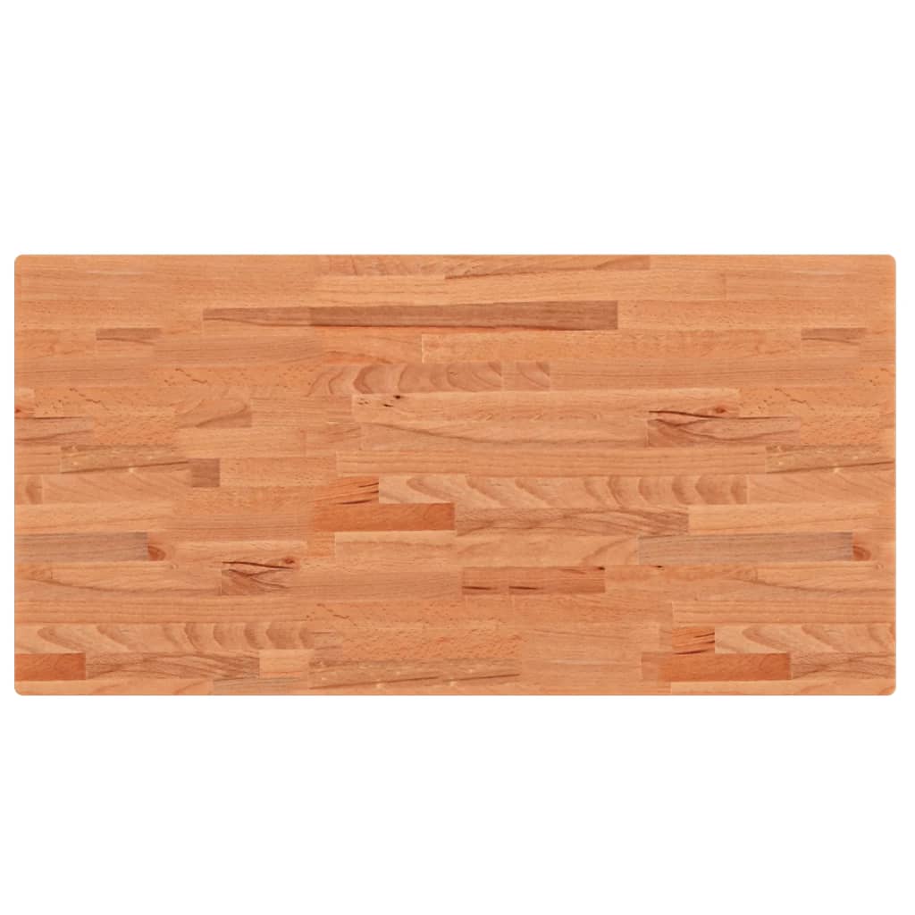 Table Top 100x50x4 cm Rectangular Solid Wood Beech