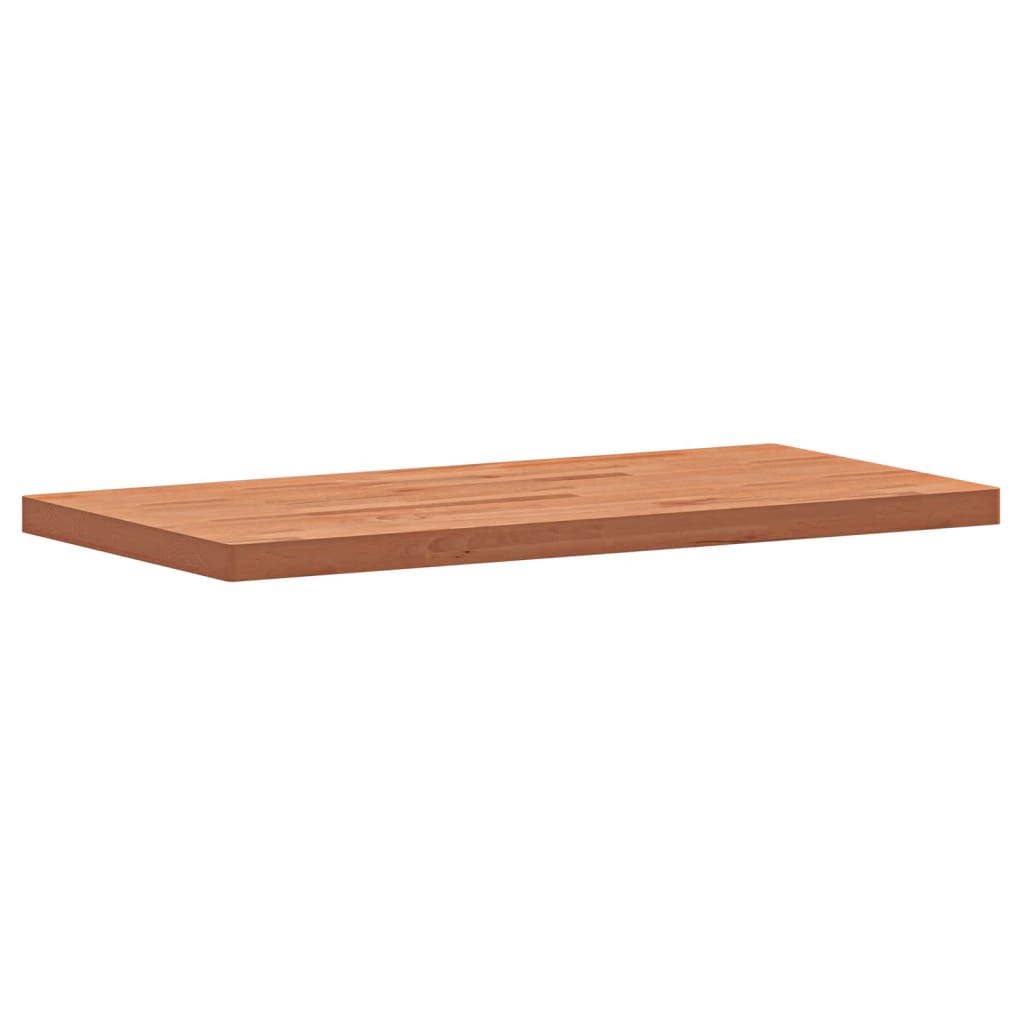 Table Top 100x50x4 cm Rectangular Solid Wood Beech