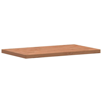 Table Top 100x60x4 cm Rectangular Solid Wood Beech