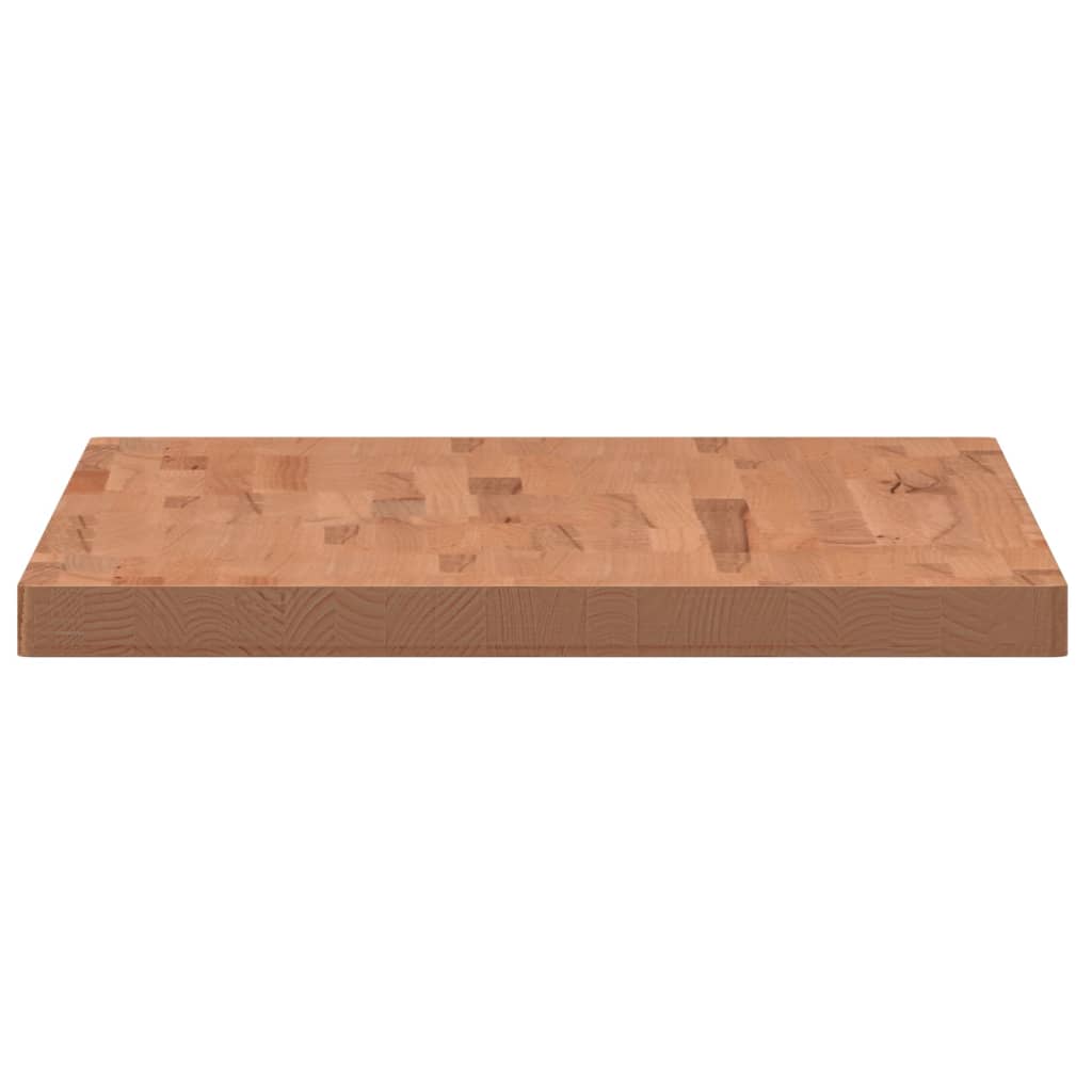 Table Top 100x60x4 cm Rectangular Solid Wood Beech