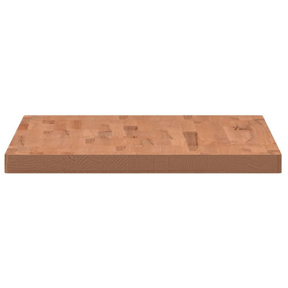 Table Top 100x60x4 cm Rectangular Solid Wood Beech