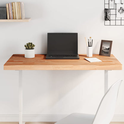 Table Top 100x60x4 cm Rectangular Solid Wood Beech