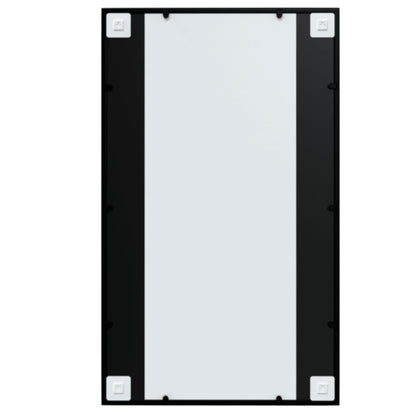 Wall Mirrors 2 pcs Black 100x60 cm Metal