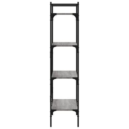 Bookcase 4-Tier Grey Sonoma 56x31,5x138,5 cm Engineered Wood