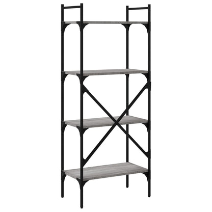 Bookcase 4-Tier Grey Sonoma 56x31,5x138,5 cm Engineered Wood