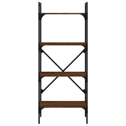 Bookcase 4-Tier Brown Oak 56x31,5x138,5 cm Engineered Wood
