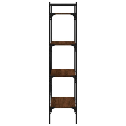 Bookcase 4-Tier Brown Oak 56x31,5x138,5 cm Engineered Wood