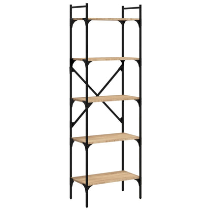 Bookcase 5-Tier Sonoma Oak 56x31,5x174 cm Engineered Wood