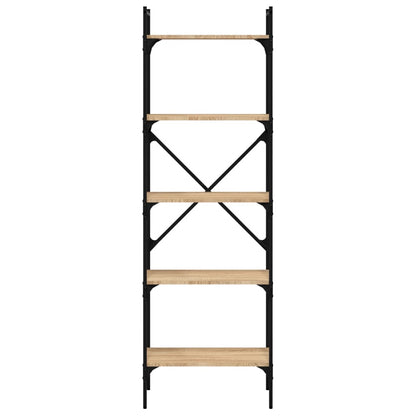 Bookcase 5-Tier Sonoma Oak 56x31,5x174 cm Engineered Wood