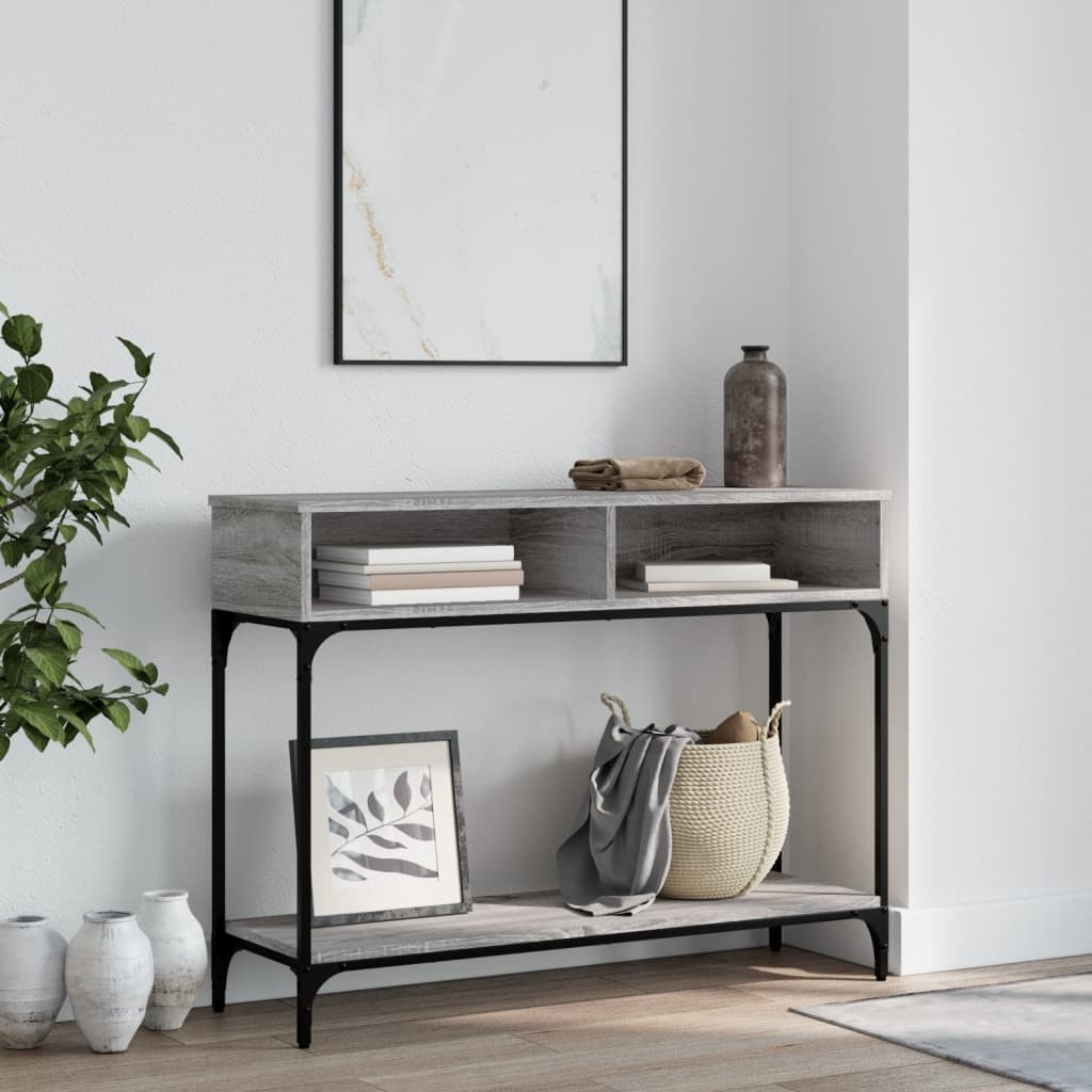 Console Table Grey Sonoma 100x30,5x75 cm Engineered Wood