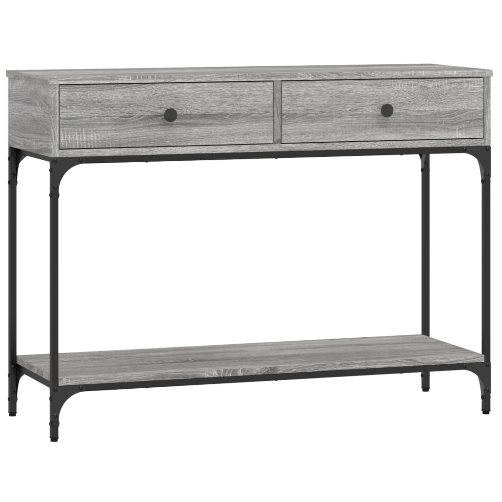 Console Table Grey Sonoma 100x34,5x75 cm Engineered Wood