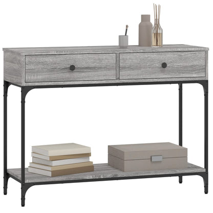 Console Table Grey Sonoma 100x34,5x75 cm Engineered Wood