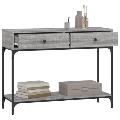 Console Table Grey Sonoma 100x34,5x75 cm Engineered Wood