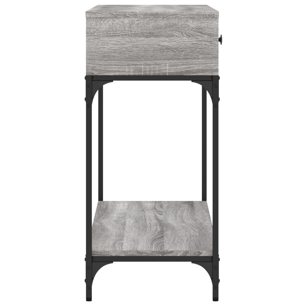 Console Table Grey Sonoma 100x34,5x75 cm Engineered Wood