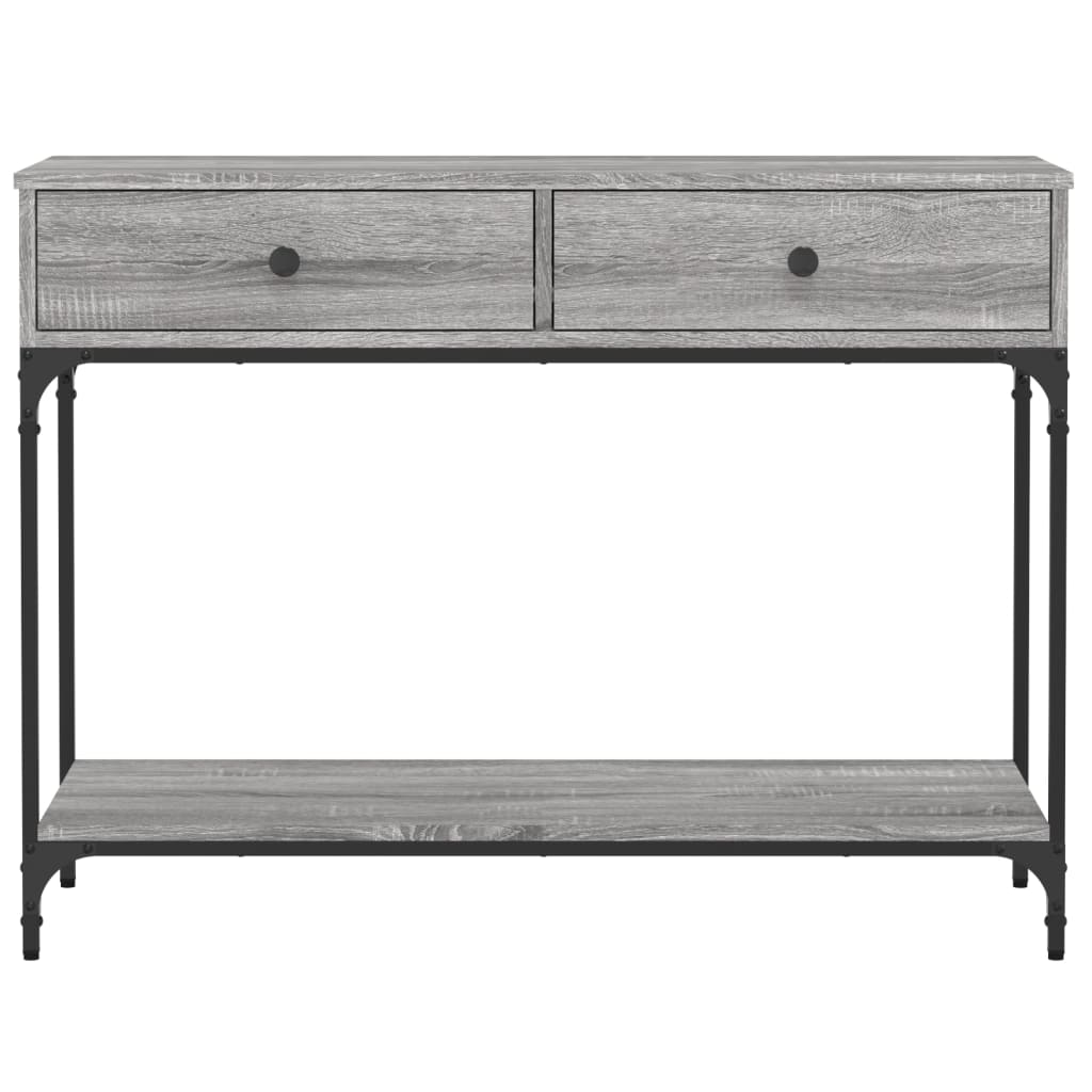 Console Table Grey Sonoma 100x34,5x75 cm Engineered Wood