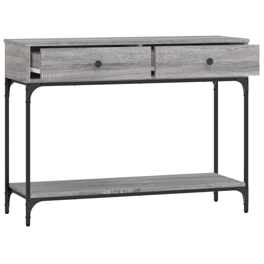 Console Table Grey Sonoma 100x34,5x75 cm Engineered Wood