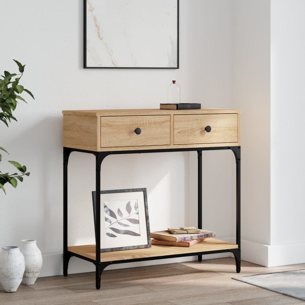 Console Table Sonoma Oak 75x34,5x75 cm Engineered Wood