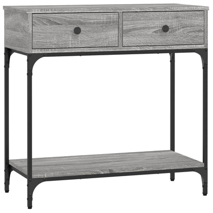Console Table Grey Sonoma 75x34,5x75 cm Engineered Wood