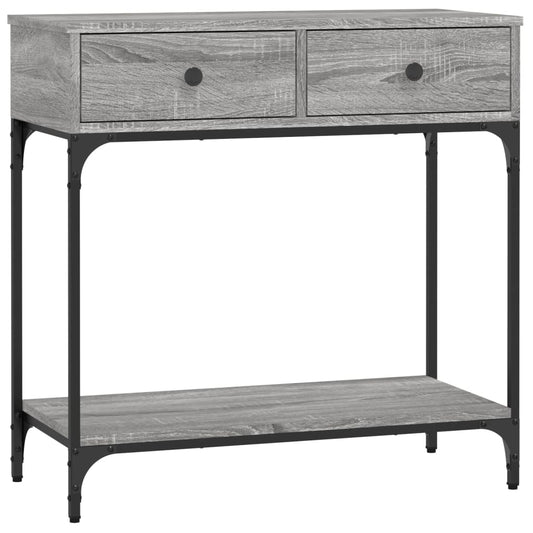 Console Table Grey Sonoma 75x34,5x75 cm Engineered Wood