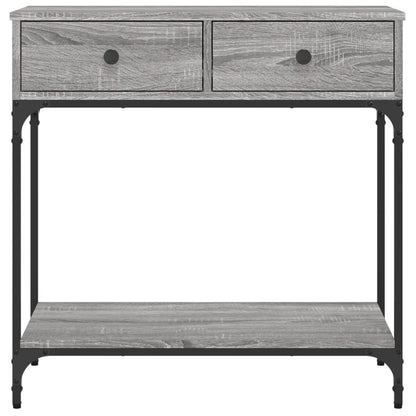 Console Table Grey Sonoma 75x34,5x75 cm Engineered Wood