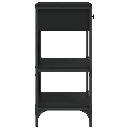 Console Table Black 75x34,5x75 cm Engineered Wood
