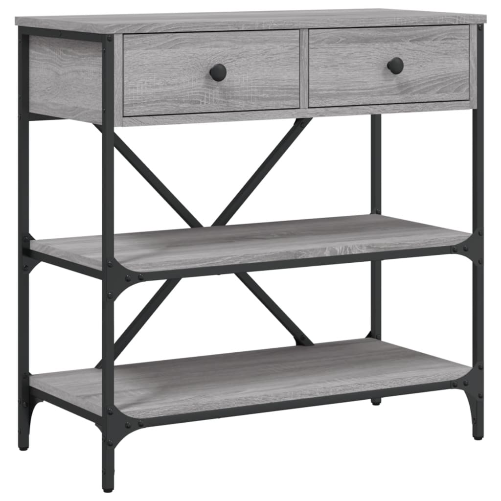Console Table Grey Sonoma 75x34,5x75 cm Engineered Wood