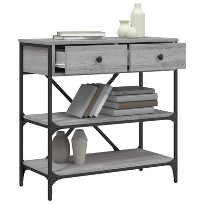Console Table Grey Sonoma 75x34,5x75 cm Engineered Wood