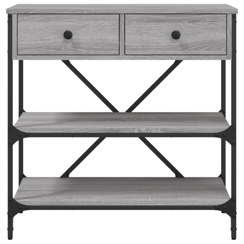 Console Table Grey Sonoma 75x34,5x75 cm Engineered Wood