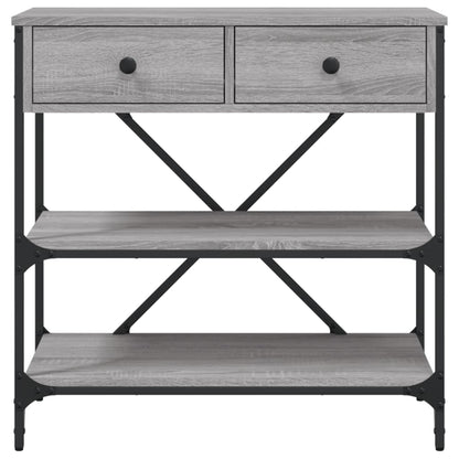 Console Table Grey Sonoma 75x34,5x75 cm Engineered Wood