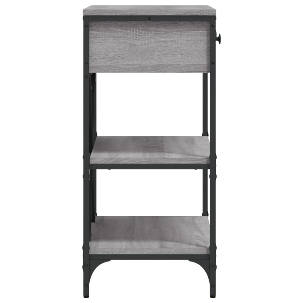 Console Table Grey Sonoma 75x34,5x75 cm Engineered Wood