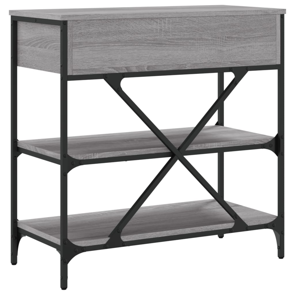 Console Table Grey Sonoma 75x34,5x75 cm Engineered Wood