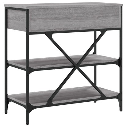 Console Table Grey Sonoma 75x34,5x75 cm Engineered Wood