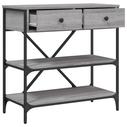 Console Table Grey Sonoma 75x34,5x75 cm Engineered Wood
