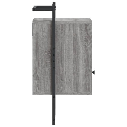Bedside Cabinets Wall-mounted 2 pcs Grey Sonoma 40x30x61 cm Engineered Wood