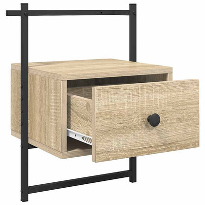 Bedside Cabinet Wall-mounted Sonoma Oak 35x30x51 cm Engineered Wood