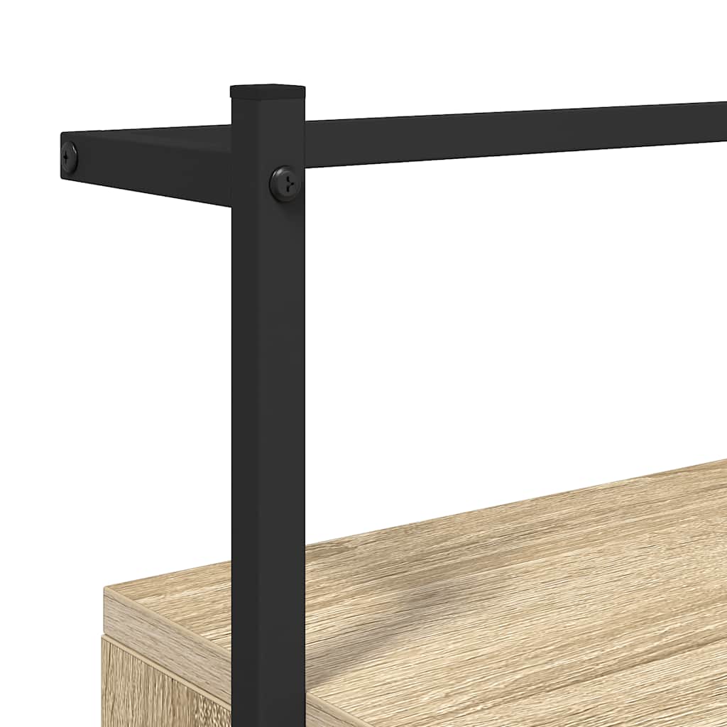 Bedside Cabinet Wall-mounted Sonoma Oak 35x30x51 cm Engineered Wood