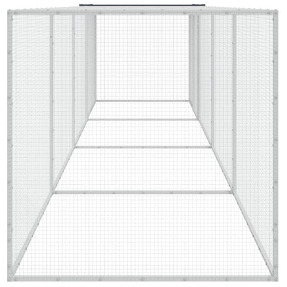Chicken Cage with Roof Anthracite 403x98x90 cm Galvanised Steel