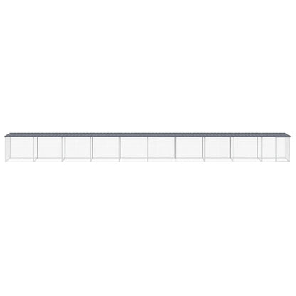 Chicken Cage with Roof Anthracite 1003x98x90 cm Galvanised Steel