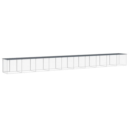 Chicken Cage with Roof Anthracite 1003x98x90cm Galvanised Steel