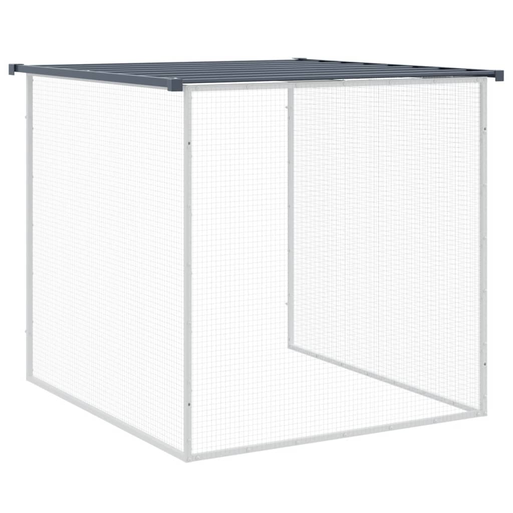 Chicken Cage with Roof Anthracite 1003x98x90cm Galvanised Steel