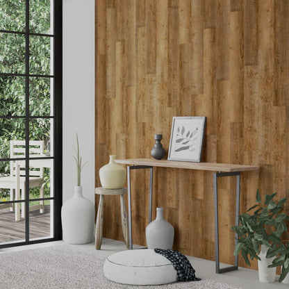 Wall Panels Wood Look Brown PVC 4.12 m²