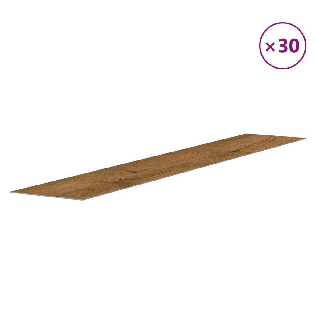 Wall Panels Wood Look Brown PVC 4.12 m²