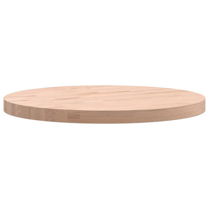 Table Top Ø40x2.5 cm Round Solid Wood Beech