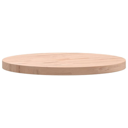 Table Top Ø40x2.5 cm Round Solid Wood Beech