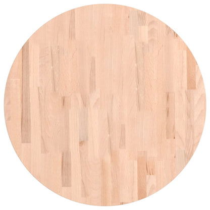 Table Top Ø70x2.5 cm Round Solid Wood Beech