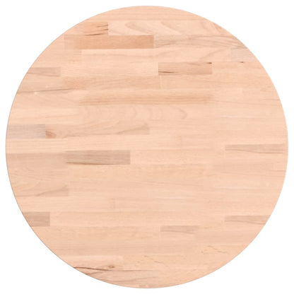 Table Top Ø40x4 cm Round Solid Wood Beech