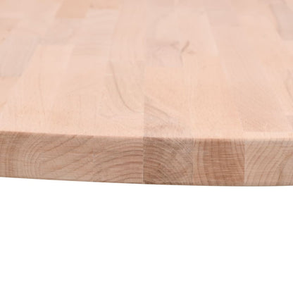 Table Top Ø70x4 cm Round Solid Wood Beech