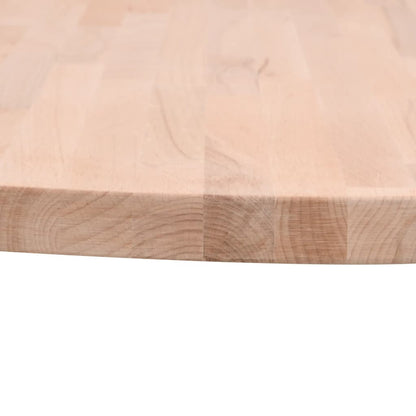 Table Top Ø90x4 cm Round Solid Wood Beech